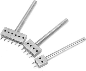Listing 3 of 5 for Three-piece Punching Tool Diy Stainless Steel Flat Chisel Leather Chisel Diy Lea