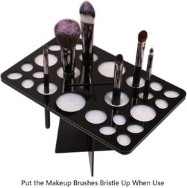 Listing 2 of 5 for Acrylic Brush Organizer - Brush Dryer Holder - Makeup Brushes Drying Rack - Cosm