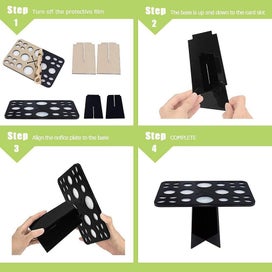 Listing 5 of 5 for Acrylic Brush Organizer - Brush Dryer Holder - Makeup Brushes Drying Rack - Cosm