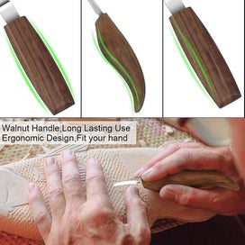 Listing 4 of 5 for Wood Carving Tool Set For Beginners And Professionals With Cut Protection Glove