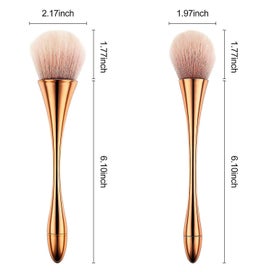 Listing 2 of 4 for 2 Pieces Large Mineral Powder Brushes - Soft Fluffy Makeup Brushes for Foundatio
