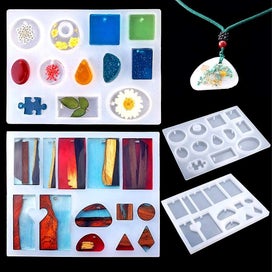 Listing 3 of 5 for Resin Molds, 159 Pcs Silicone Resin Casting Molds And Tools Kit For Diy Jewelry