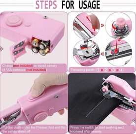 Listing 4 of 5 for Portable Sewing Machine, Home Mini Portable Sewing Machine Portable Electric Sew