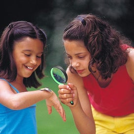 Listing 3 of 5 for 2 Pack 10x75mm Toddler Magnifying Glass with Handle - For Reading, Working Close