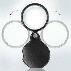 Listing 2 of 5 for 2pcs 10x Small Pocket Magnify Glass Premium Folding Mini Magnifying Glass With R