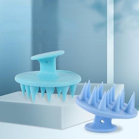 Listing 1 of 4 for Silicone Shampoo Scalp Hair Massager Shampoo Massage Comb Bath Massage Brush Sca