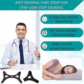Listing 3 of 5 for Anti Snore Chin Strap, Chin Straps For Snoring For Users, Breathable Anti Snorin