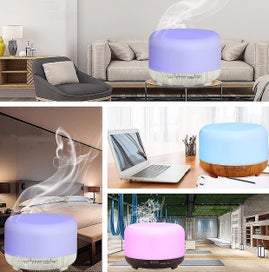 Listing 2 of 2 for Essential Oil Diffuser 450ml - Aromatherapy Humidifier with Auto Shut Off & 7 Co
