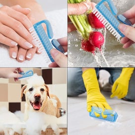 Listing 5 of 5 for Handle Grip Nail Brush, Hand Fingernail Scrub Cleaning Brushes For Toes And Nail