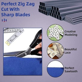 Listing 3 of 4 for Fabric Scissors, Zigzag Scissors, Professional Tailor's Scissors, Pinking Scisso