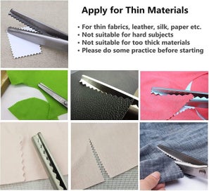 Listing 4 of 4 for Fabric Scissors, Zigzag Scissors, Professional Tailor's Scissors, Pinking Scisso