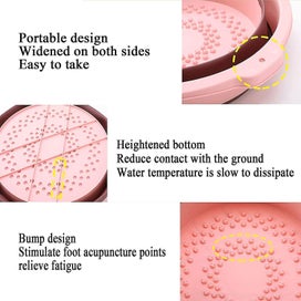 Listing 4 of 4 for Large Collapsible Foot Bath Tub - Folding Pedicure Massage Bucket for Relaxation