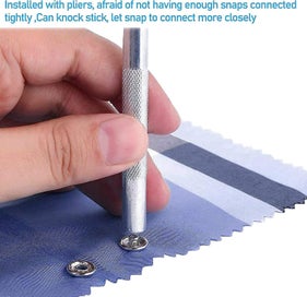 Listing 5 of 5 for 200pcs Snap Buttons Set Of Solid Hollow Buttons - 10 Colors Sewing Snap Buttons