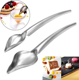 Listing 4 of 5 for Stainless Steel Decorating Spoons Set For Diy Cake Chocolate Pastry, 2 Set Penci