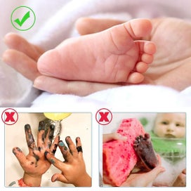 Listing 5 of 5 for Baby Handprint And Footprint, Baby Imprint Kit For Newborn 0-6 Months, Baby Foot