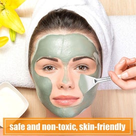 Listing 4 of 5 for 14 Pieces Fan Mask Brushes Facial Mask Applicator Brush Soft Fan Brushes Acid Ap
