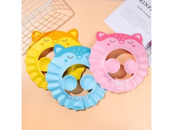 Listing 4 of 10 for Adjustable Baby Shower Cap Child Waterproof Hair Wash Shield
