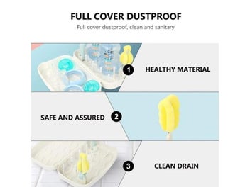 Listing 3 of 9 for Bottle Drying Rack Sponge Brush Cup Drying Holder Set For Traveling Camping
