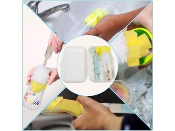 Listing 4 of 9 for Bottle Drying Rack Sponge Brush Cup Drying Holder Set For Traveling Camping