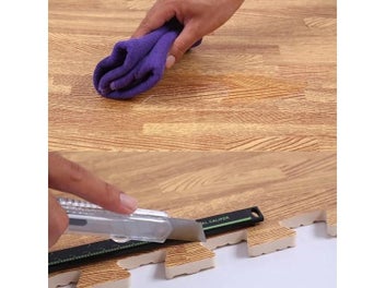 Listing 4 of 10 for Wooden Baby EVA Foam Play Gym Puzzle Mat Interlocking Exercise Tiles Crawling