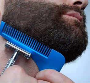 Listing 5 of 7 for Beard Grooming Shaping Comb Tool For Perfect Lines Cut