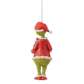 Listing 2 of 2 for Dr Seuss The Grinch by Jim Shore - Grinch Holding Wreath Hanging Ornament