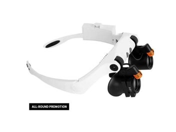 Listing 7 of 9 for LED Light Lens Magnifying Glasses Adjustable Headband Watch Maintenance Loupe