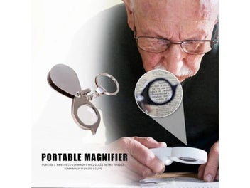 Listing 5 of 11 for 8/10/15X Magnifying Glass Portable Plastic Handheld Pocket Magnifier With Cover