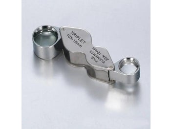 Listing 1 of 9 for Twin Folding Magnifying Mirror Two Lenses 10 Times 20 Times Optical Glass Lens