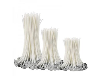 Listing 5 of 6 for 100Pcs Cotton Candle Wicks Smokeless Wax Pure Cotton Core Pre Waxed Wicks DIY