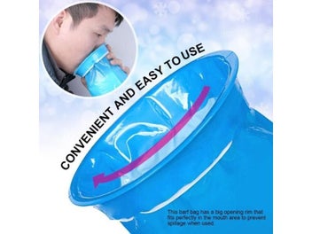 Listing 4 of 6 for 10Pcs 1000ML Disposable Travel Car Airplane Motion Sickness Nausea Vomit Bag