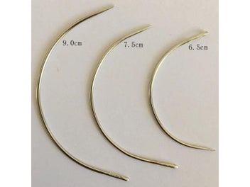 Listing 5 of 9 for 25 Pcs/bag 7.5cm C Shape Curved Ventilating Needles Crochet Braids Ventilating