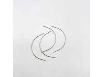 Listing 7 of 9 for 25 Pcs/bag 7.5cm C Shape Curved Ventilating Needles Crochet Braids Ventilating