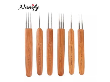 Listing 3 of 10 for Nunify Professional 0.5Mm 0.75Mm Wooden Dreadlock Needles 3Pcs Dreadlock