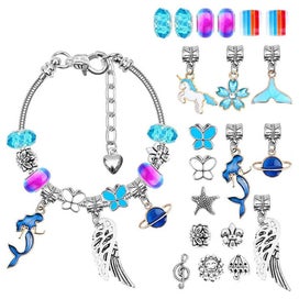 Listing 3 of 10 for 112Pcs DIY Charm Jewelry Beads Crafts Bracelet Making Kit Gifts NEW