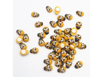 Listing 7 of 10 for Yellow Wooden Bee Self-Adhesive Sticker Flat-back Carving Handicraft Wedding