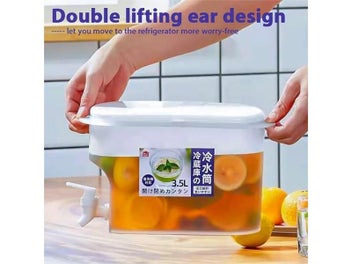 Listing 7 of 10 for Jug With Tap Cold Water Container For Beverage In Kitchen Refrigerator