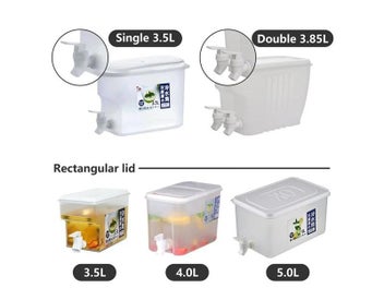 Listing 8 of 10 for Jug With Tap Cold Water Container For Beverage In Kitchen Refrigerator