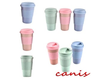 Listing 3 of 10 for Hot Sells Reusable Coffee Mugs Bamboo Fiber Coffee Cups 8oz 12oz 14oz Eco