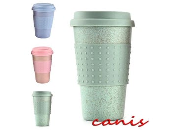 Listing 5 of 10 for Hot Sells Reusable Coffee Mugs Bamboo Fiber Coffee Cups 8oz 12oz 14oz Eco
