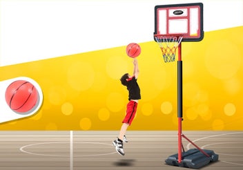 Listing 2 of 12 for Basketball Hoop Stand for Kids 1.05-1.65m