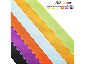 Listing 6 of 10 for 10 Yards/Lot Sheer Chiffon Ribbon Organza Satin Ribbons For Gift Wrapping