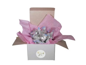 Listing 7 of 10 for 100-500pc Round Gold Labels Thank You Kraft Stickers 1 Inch Wedding Pretty Gift