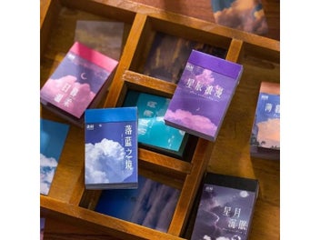 Listing 4 of 10 for 50 Pieces Series Carry Mini Scrapbook Decoration Paper Notepad