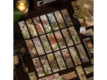 Listing 8 of 10 for 50sheets Vintage Washi Paper Stickers Butterfly Plants Mushroom Pretty Lady