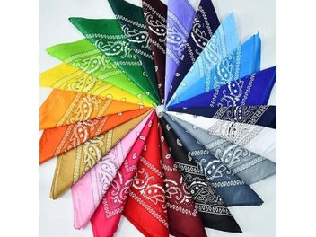 Listing 6 of 9 for Popular Hip Hop Cashew Flower Bandana For Men Women Outdoor Headbands Wrist