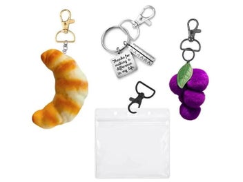 Listing 8 of 10 for 5Pcs Swivel Clasps With D Rings For Key Rings Crafting