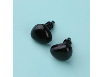 Listing 8 of 10 for Fenrry 100Pcs/Lot Black Triangle Noses Plastic Safety Noses Doll Animal Dog