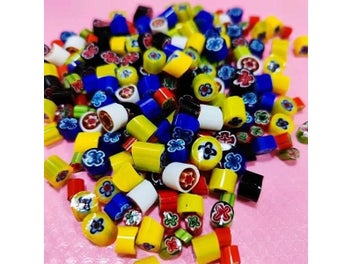 Listing 6 of 10 for 50g/1.76oz(Approx 52pcs) Colorful Millefiori Glass Beads Mosaic Tiles Thousand