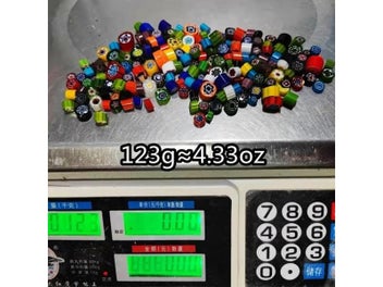 Listing 8 of 10 for 50g/1.76oz(Approx 52pcs) Colorful Millefiori Glass Beads Mosaic Tiles Thousand